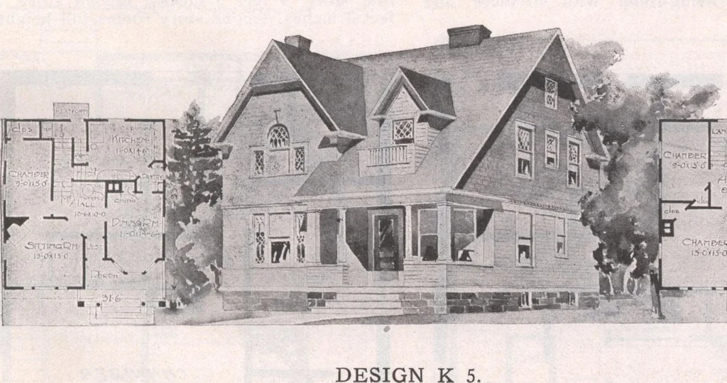 An illustration from Attractive homes, 1912, leaf 122