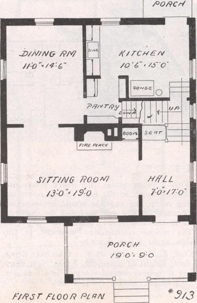 An illustration from Attractive homes, 1912, leaf 123