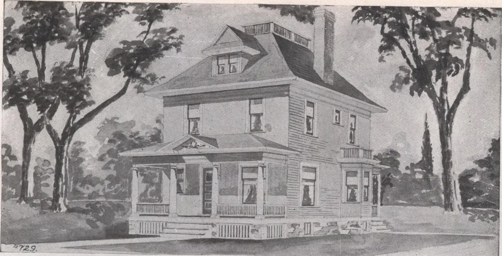 An illustration from Attractive homes, 1912, leaf 124