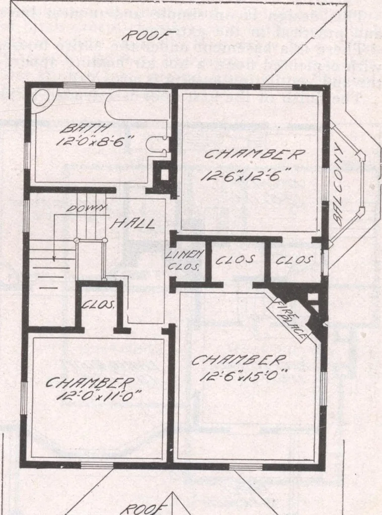 An illustration from Attractive homes, 1912, leaf 124