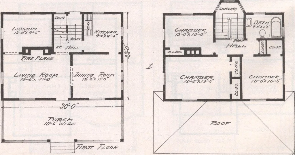An illustration from Attractive homes, 1912, leaf 127