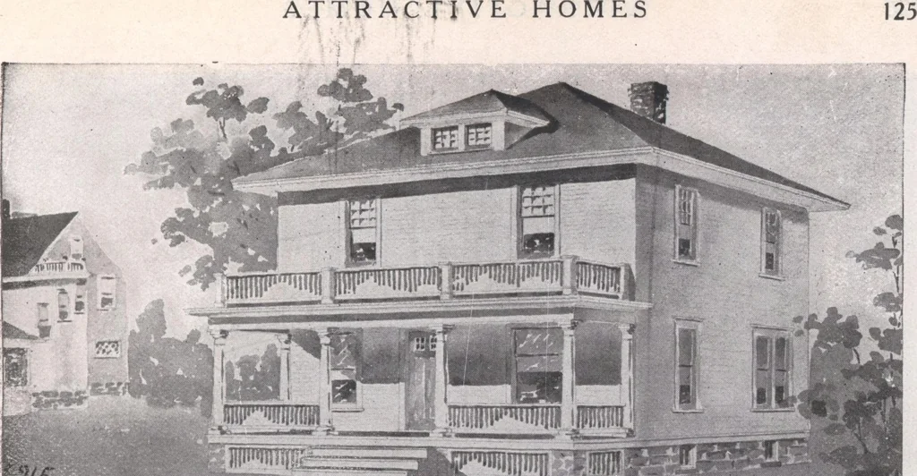 An illustration from Attractive homes, 1912, leaf 128