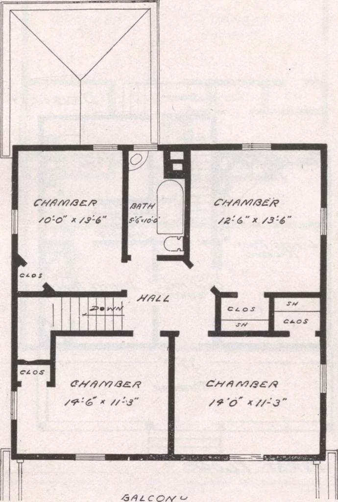 An illustration from Attractive homes, 1912, leaf 128