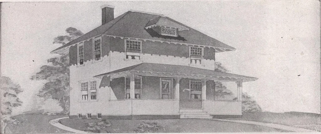 An illustration from Attractive homes, 1912, leaf 129
