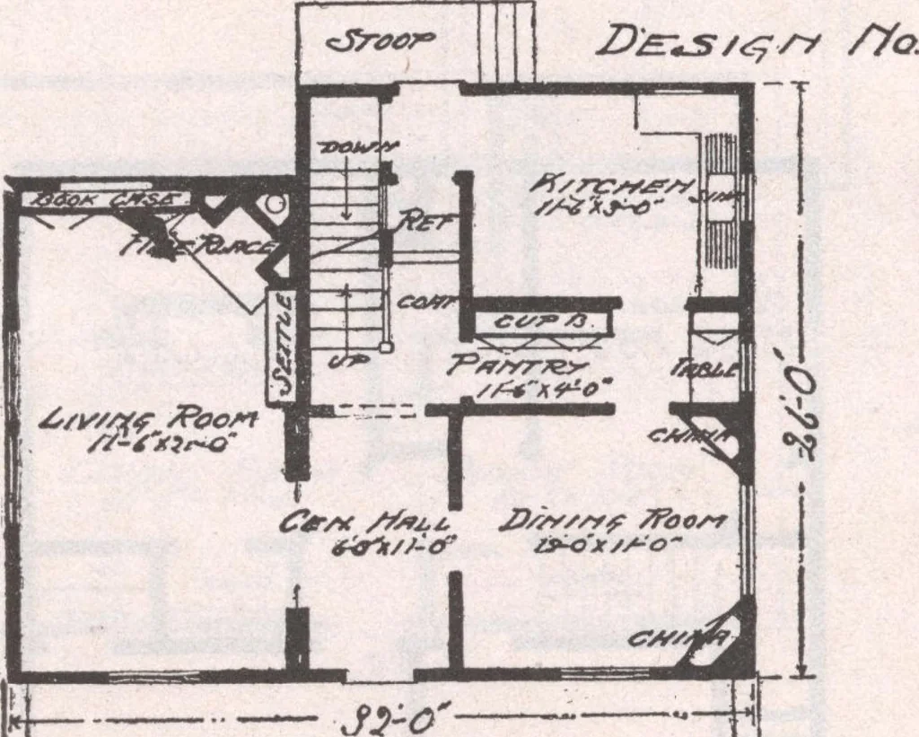 An illustration from Attractive homes, 1912, leaf 129