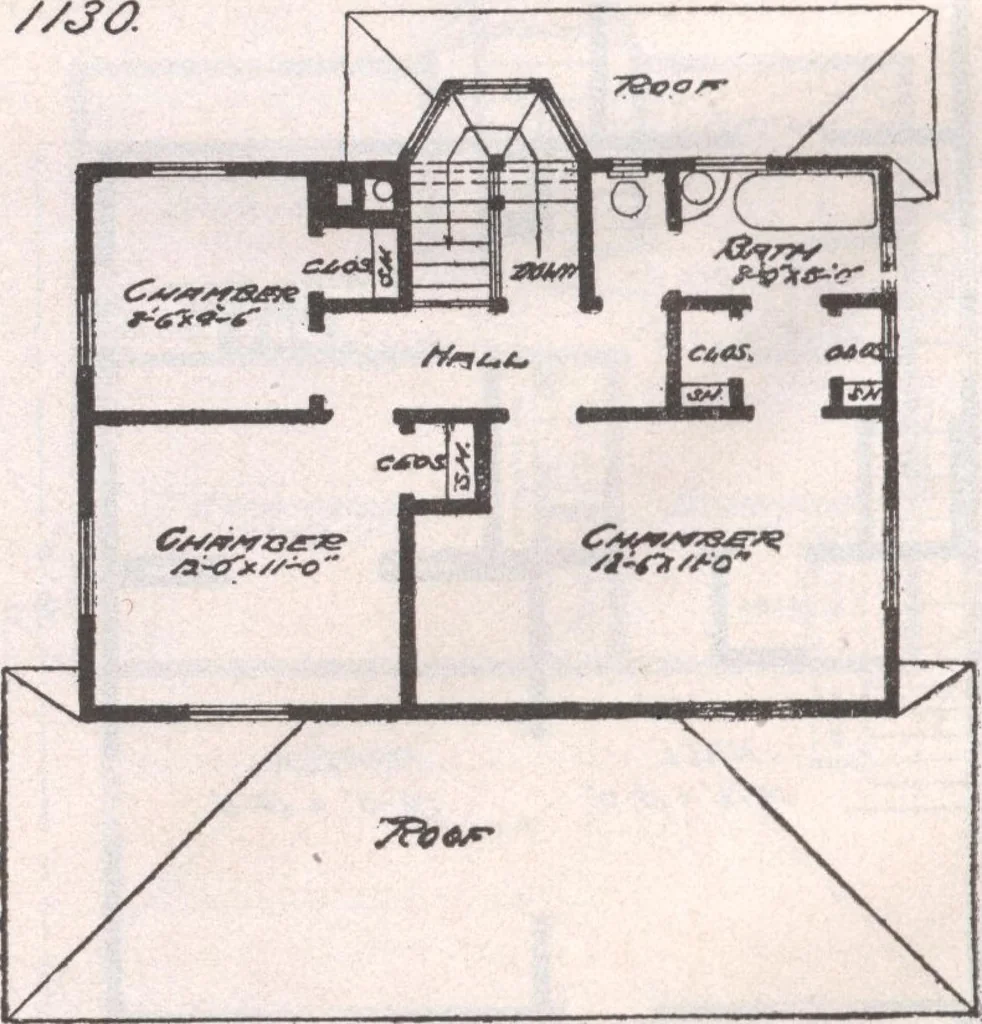 An illustration from Attractive homes, 1912, leaf 129