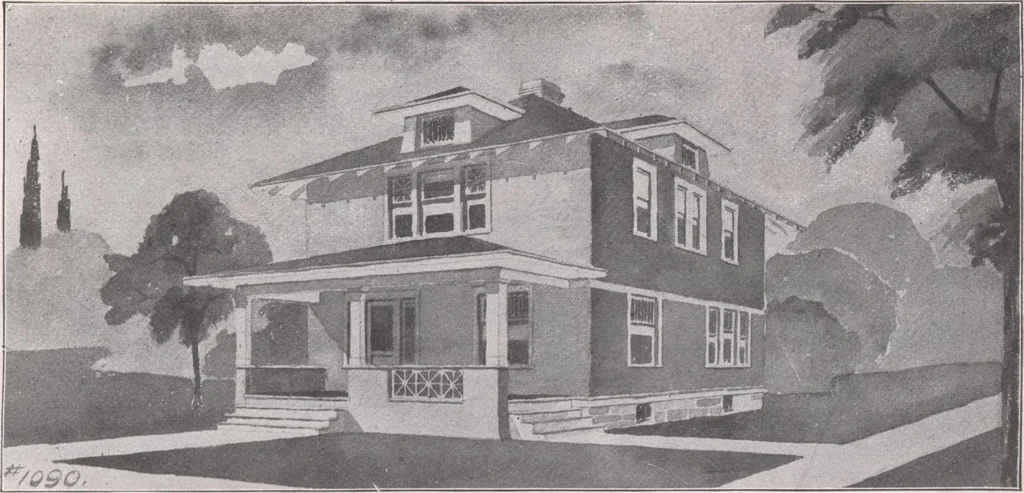 An illustration from Attractive homes, 1912, leaf 130