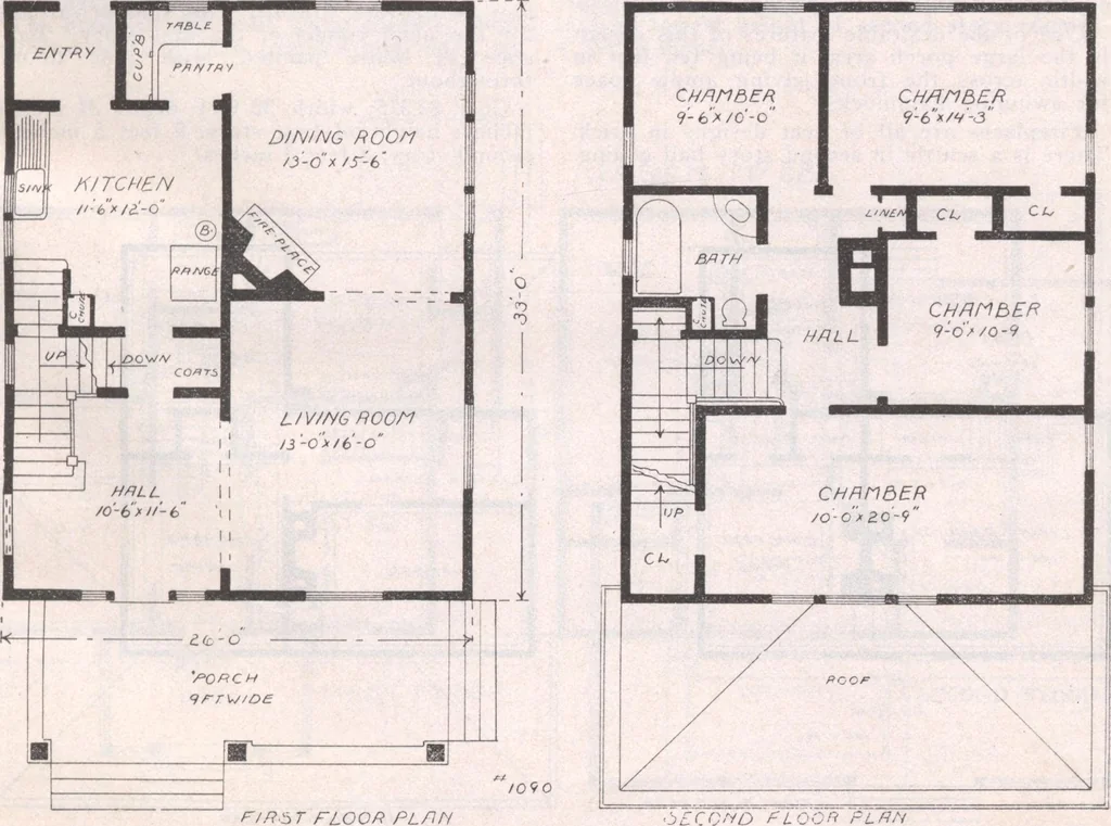An illustration from Attractive homes, 1912, leaf 130