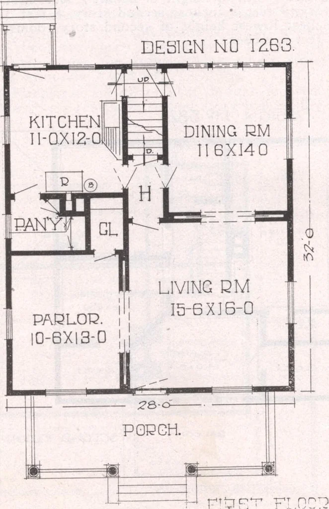 An illustration from Attractive homes, 1912, leaf 133