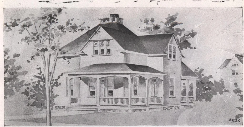 An illustration from Attractive homes, 1912, leaf 134