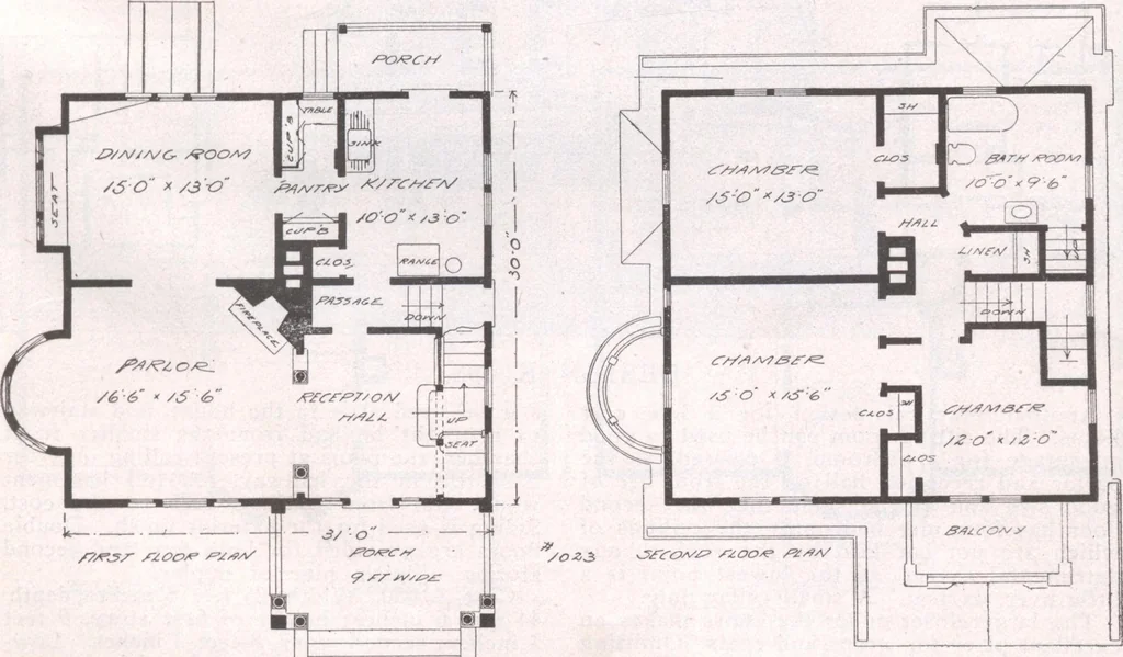 An illustration from Attractive homes, 1912, leaf 136
