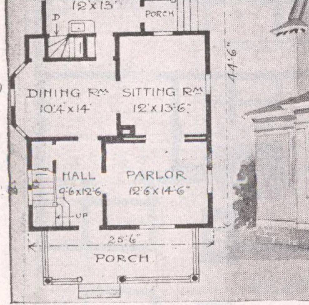 An illustration from Attractive homes, 1912, leaf 137