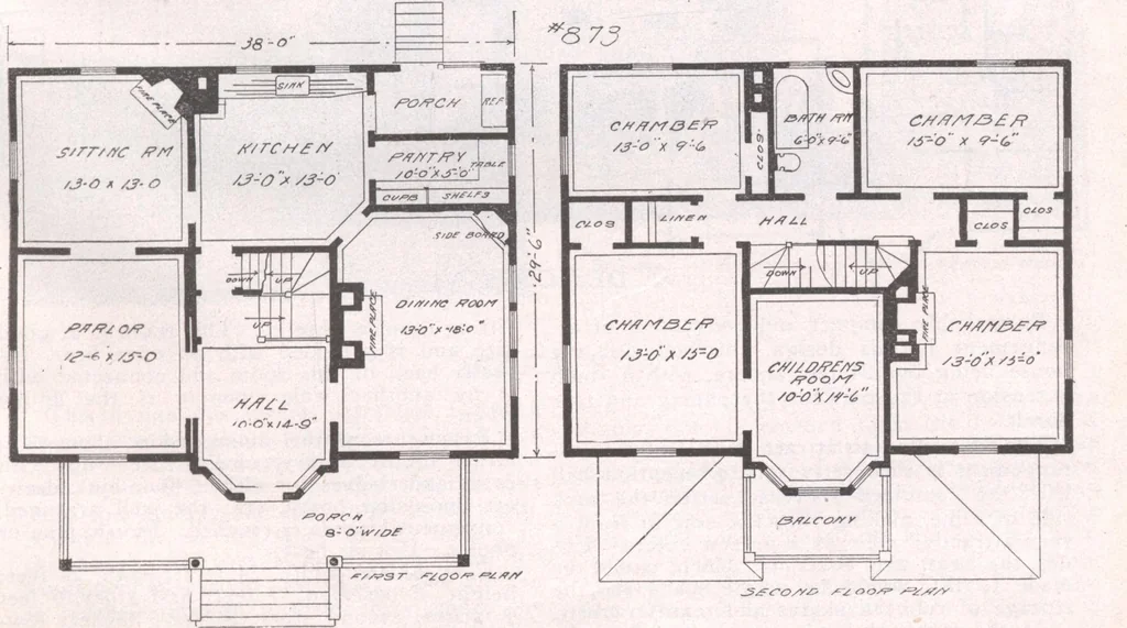 An illustration from Attractive homes, 1912, leaf 138