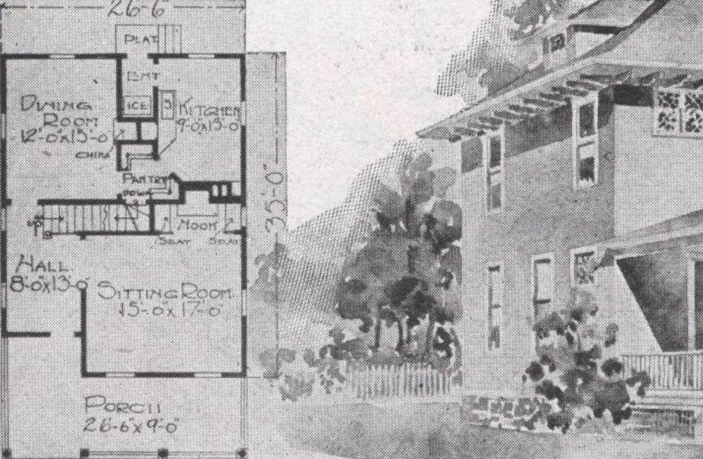An illustration from Attractive homes, 1912, leaf 139