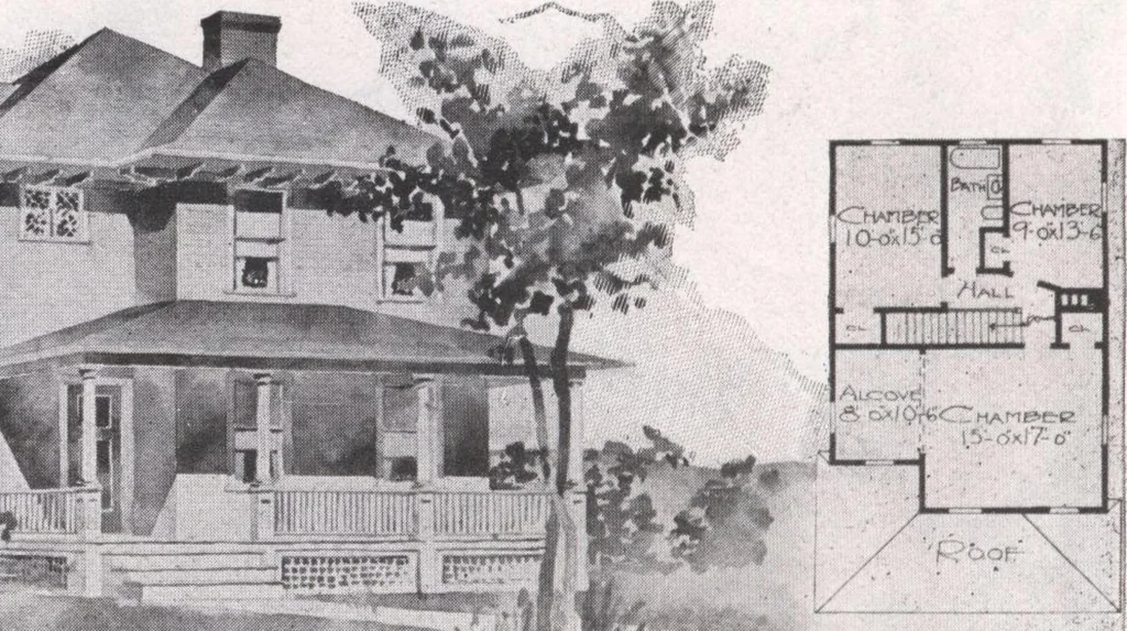 An illustration from Attractive homes, 1912, leaf 139