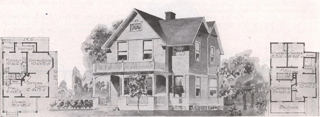 An illustration from Attractive homes, 1912, leaf 139