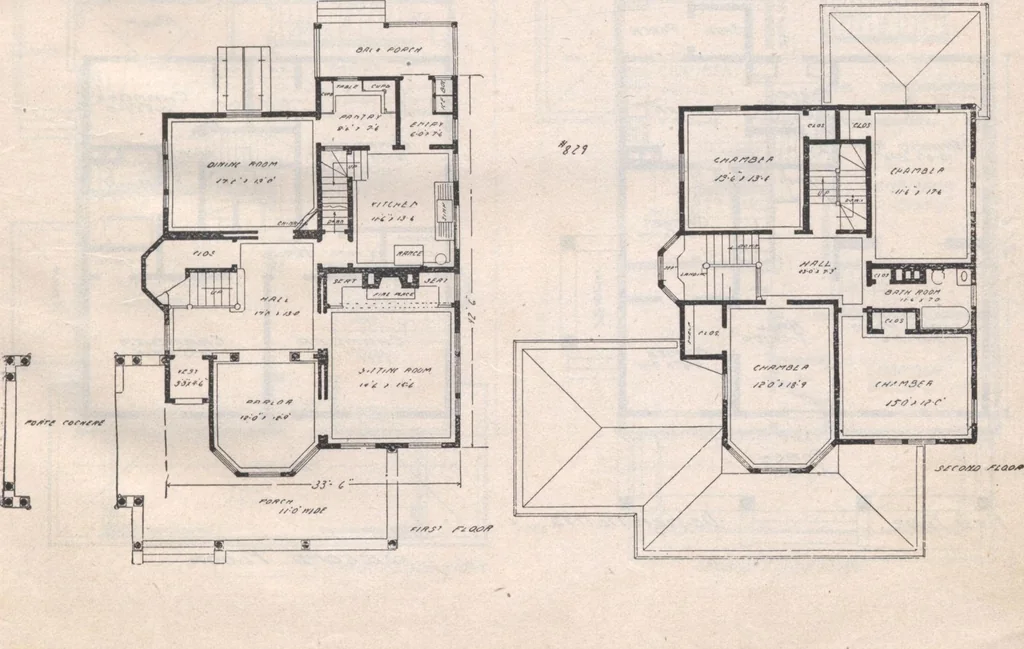 An illustration from Attractive homes, 1912, leaf 14