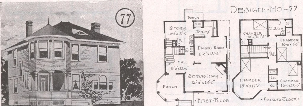 An illustration from Attractive homes, 1912, leaf 140