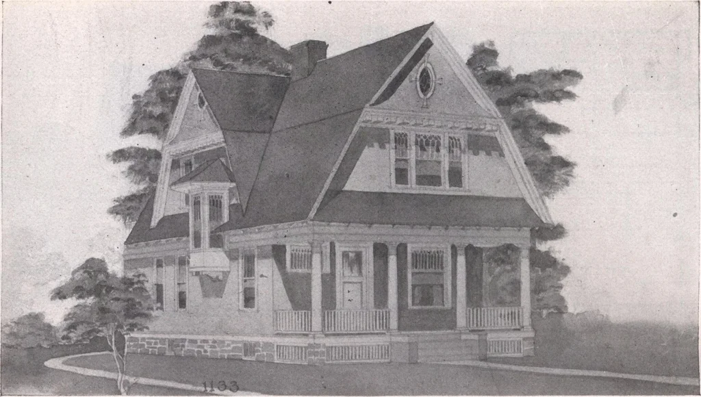 An illustration from Attractive homes, 1912, leaf 141