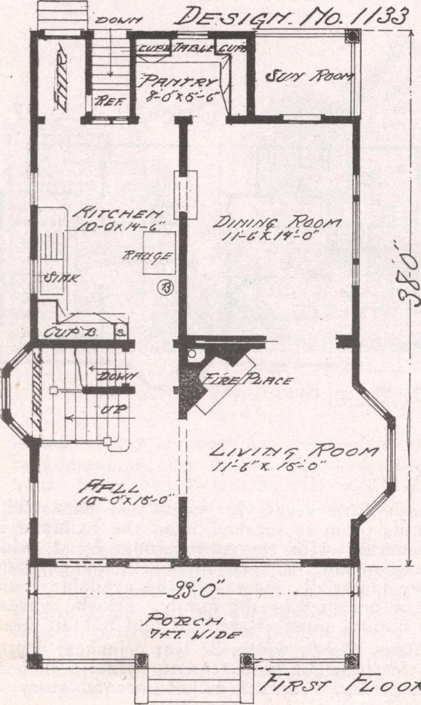 An illustration from Attractive homes, 1912, leaf 141