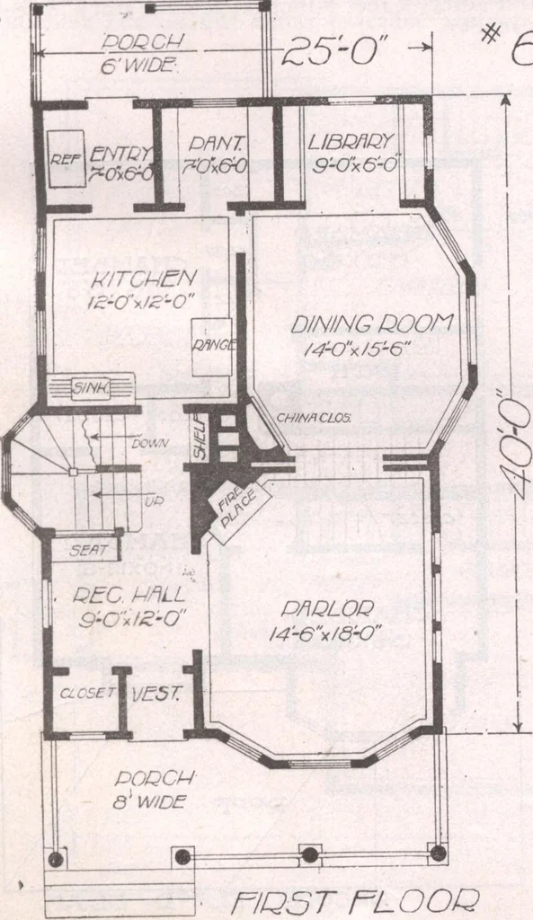 An illustration from Attractive homes, 1912, leaf 142