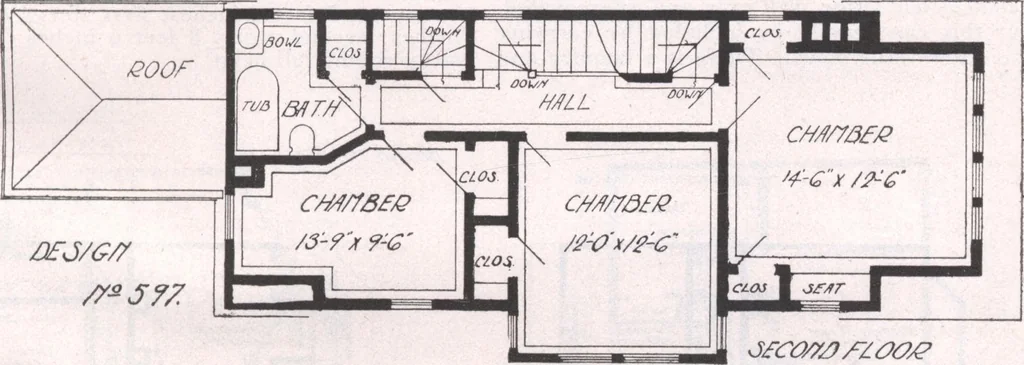 An illustration from Attractive homes, 1912, leaf 144