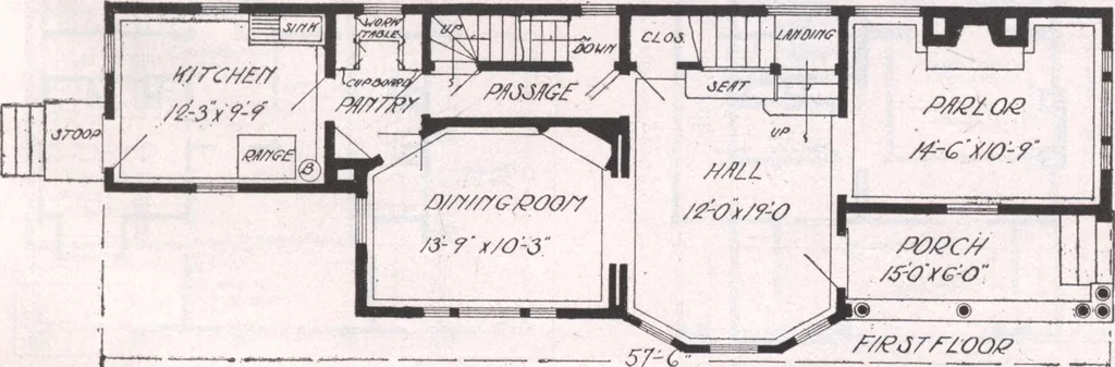 An illustration from Attractive homes, 1912, leaf 144