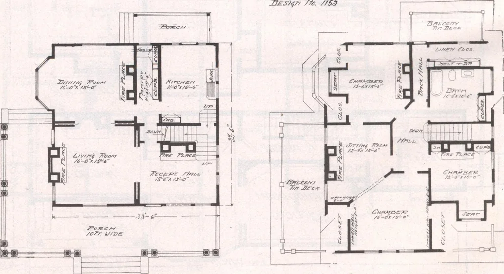An illustration from Attractive homes, 1912, leaf 145