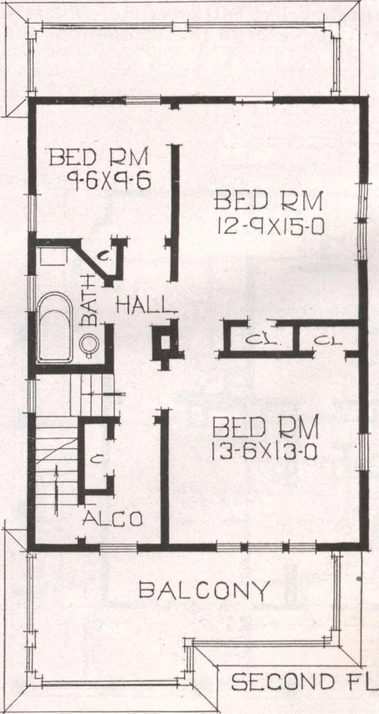 An illustration from Attractive homes, 1912, leaf 147