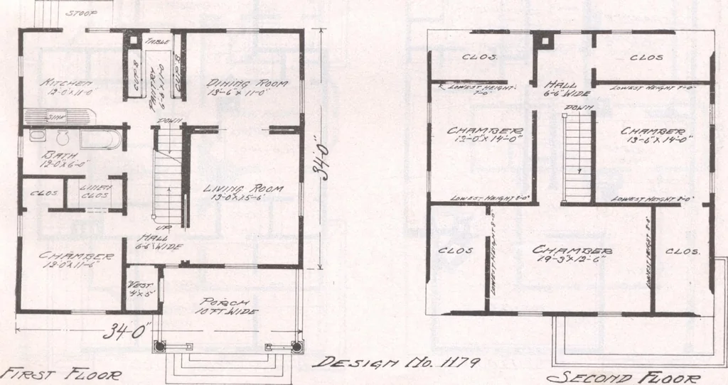 An illustration from Attractive homes, 1912, leaf 148