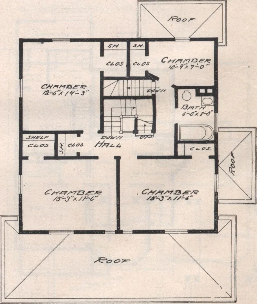 An illustration from Attractive homes, 1912, leaf 15