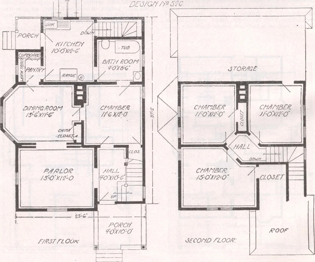 An illustration from Attractive homes, 1912, leaf 151