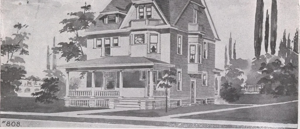 An illustration from Attractive homes, 1912, leaf 152