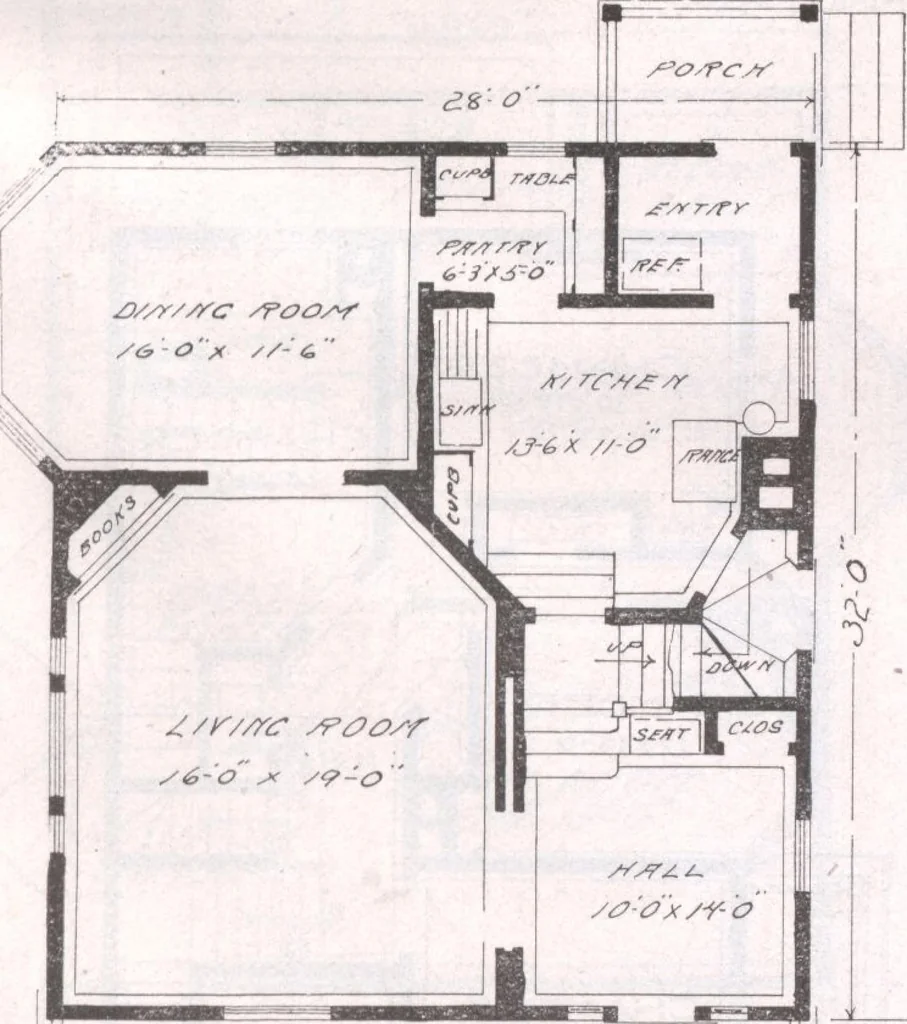 An illustration from Attractive homes, 1912, leaf 152