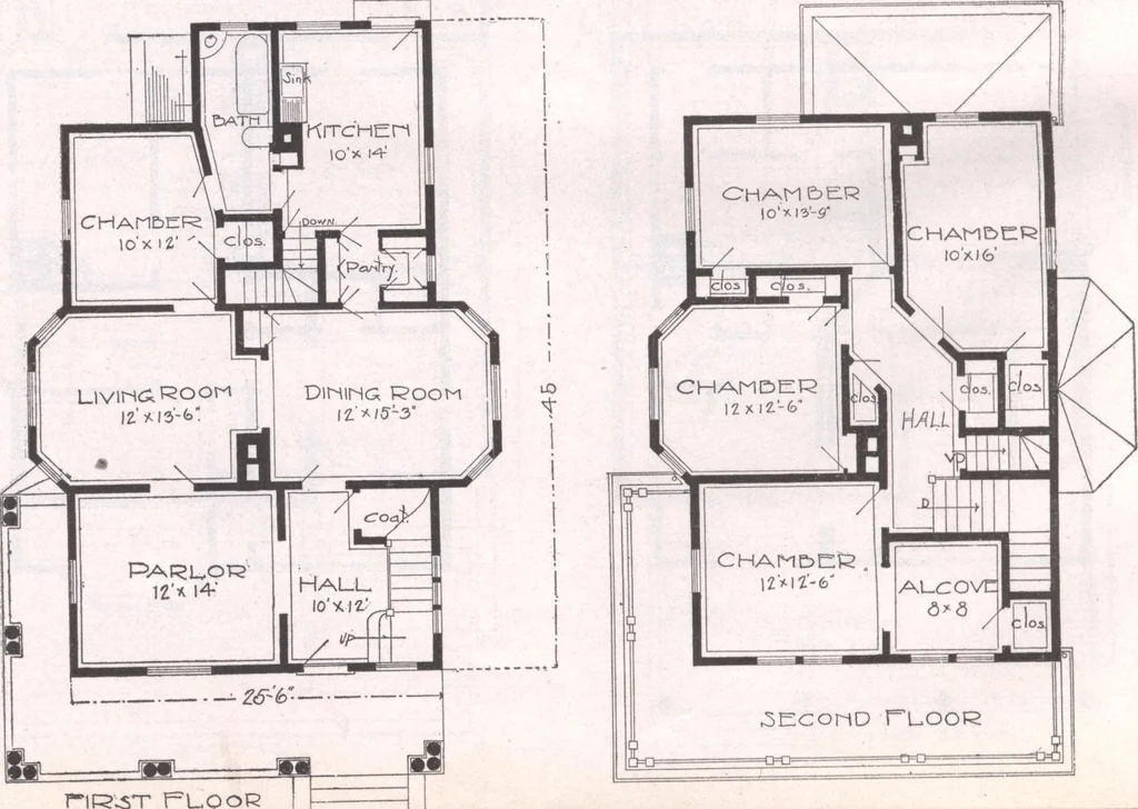 An illustration from Attractive homes, 1912, leaf 153