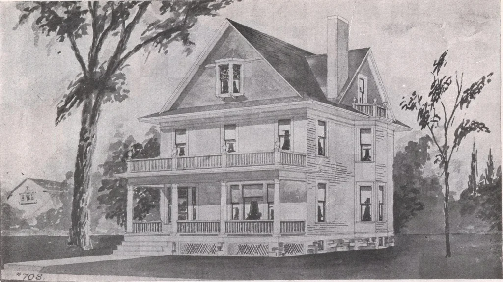 An illustration from Attractive homes, 1912, leaf 154