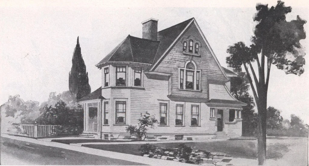 An illustration from Attractive homes, 1912, leaf 155