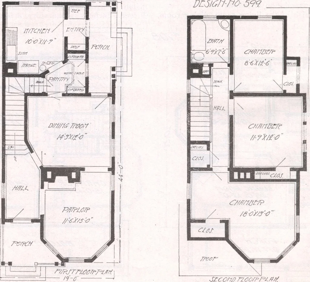 An illustration from Attractive homes, 1912, leaf 155