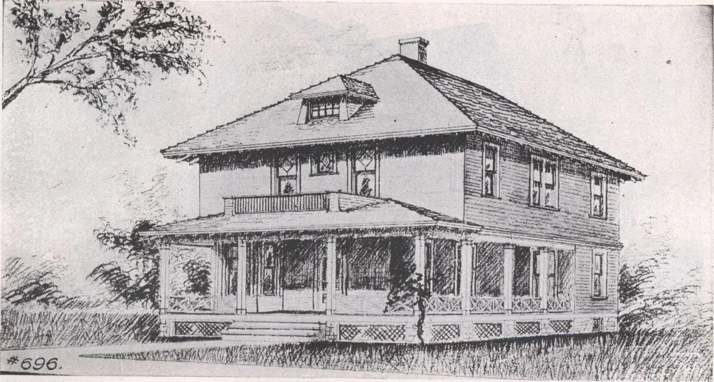 An illustration from Attractive homes, 1912, leaf 156