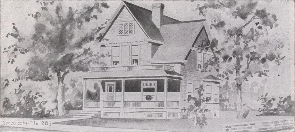 An illustration from Attractive homes, 1912, leaf 158
