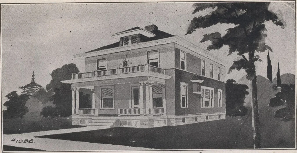 An illustration from Attractive homes, 1912, leaf 16