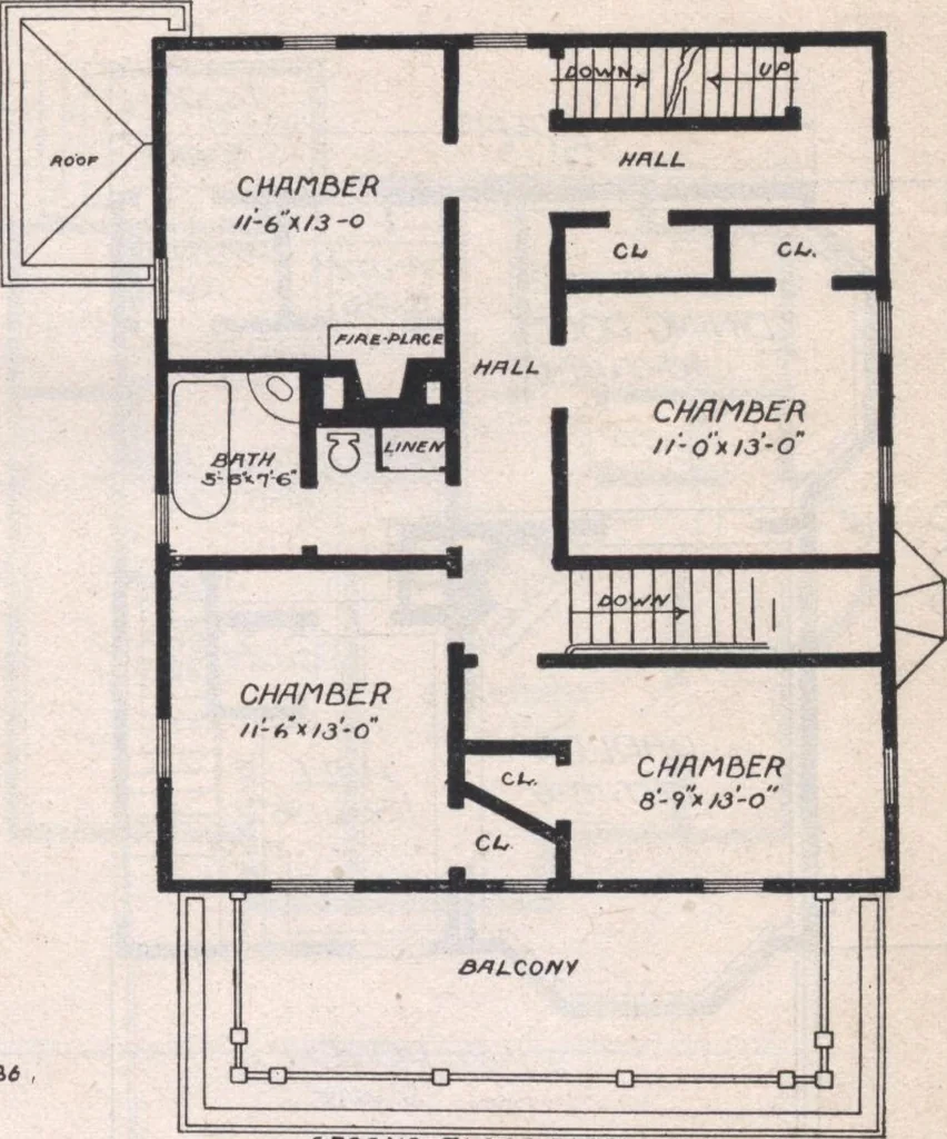 An illustration from Attractive homes, 1912, leaf 16