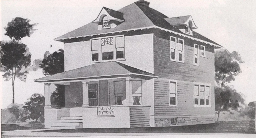 An illustration from Attractive homes, 1912, leaf 161