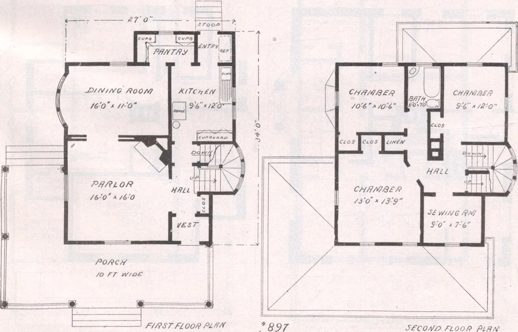 An illustration from Attractive homes, 1912, leaf 162