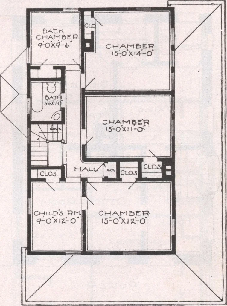 An illustration from Attractive homes, 1912, leaf 164