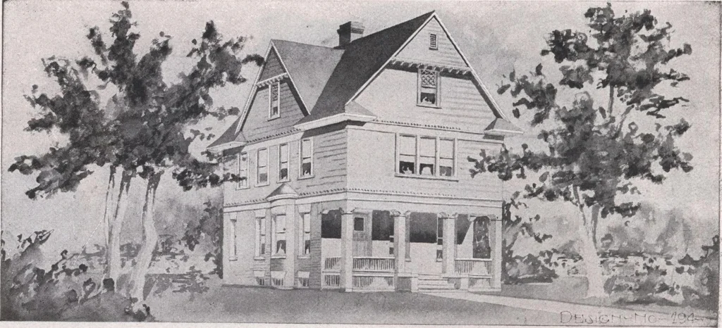 An illustration from Attractive homes, 1912, leaf 165