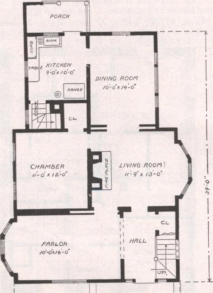 An illustration from Attractive homes, 1912, leaf 167