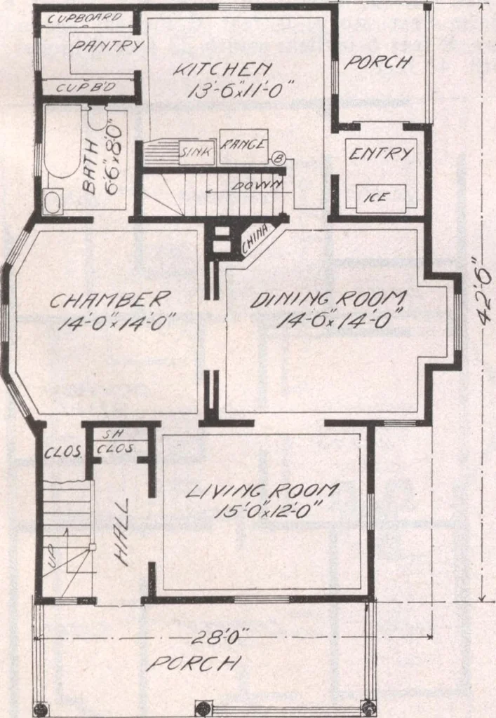 An illustration from Attractive homes, 1912, leaf 170