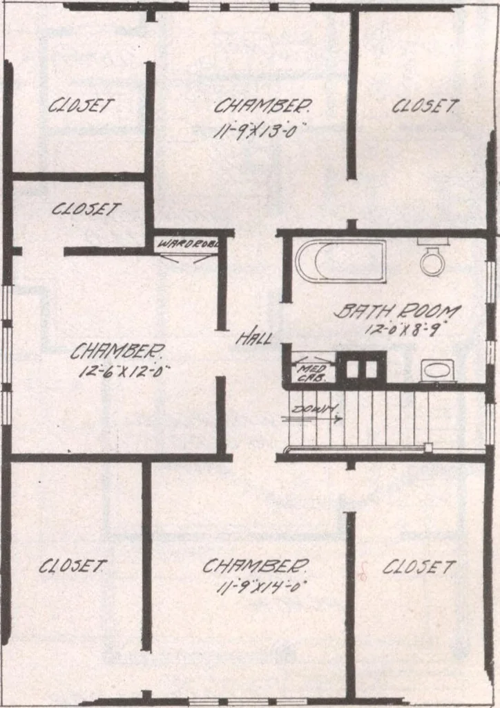An illustration from Attractive homes, 1912, leaf 171