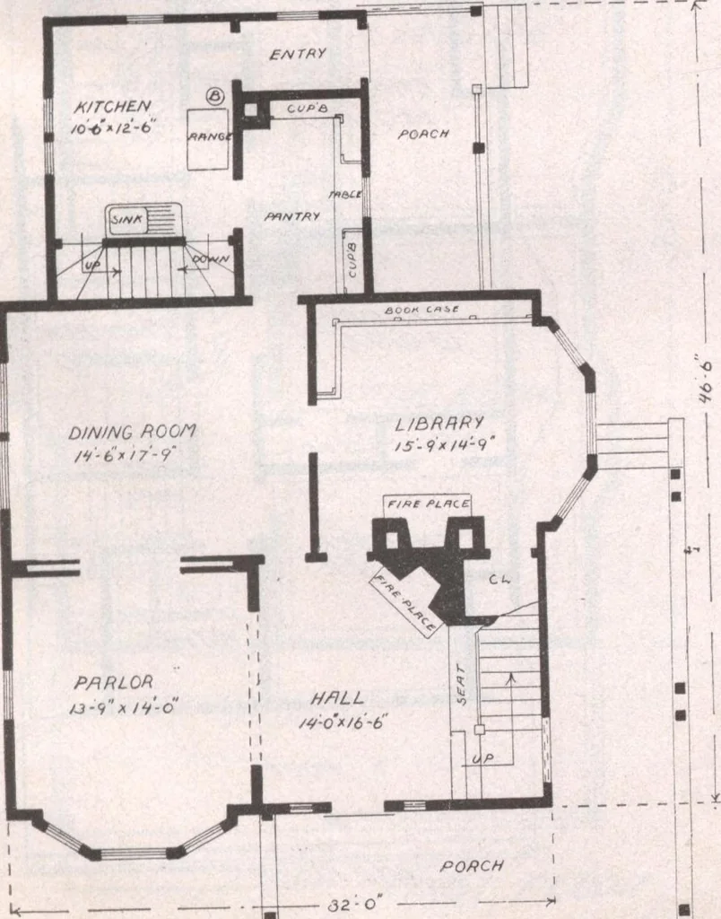 An illustration from Attractive homes, 1912, leaf 172